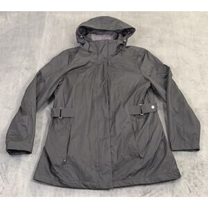 GERRY Coat Women's Large Black 3-in-1 Puffer Rain Systems Jacket Winter Hooded